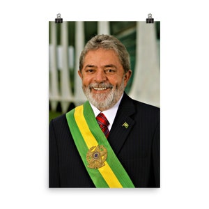 Impressão de pôster de Lula da Silva