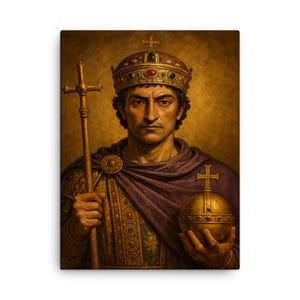 Emperor Justinian I Canvas Print: Byzantine Historical Wall Art