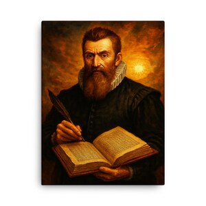 John Napier Portrait Canvas Print – Renaissance Mathematician Wall Art, Unique Scholar Decor, Academic Gift
