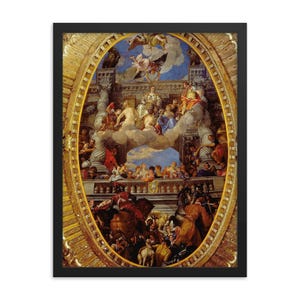 Triumph of Venice by Paolo Veronese Framed Print – Italian Renaissance Wall Art, Museum Quality Decor, Ready to Hang, Unique Gift