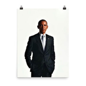 Barack Obama Official Portrait Poster Print
