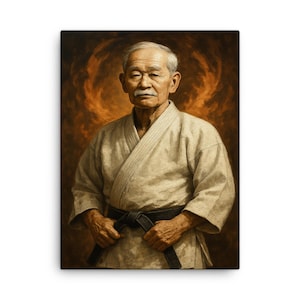 Jigoro Kano Canvas Print – Inspirational Judo Founder Wall Art, Martial Arts Decor, Unique Gift for Dojo or Home
