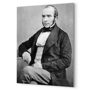 John Snow Metal Print: Epidemiology Pioneer Portrait Victorian Medical Wall Art