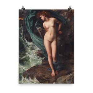 Impresión de Andrómeda de Edward John Poynter: póster de arte mural clásico
