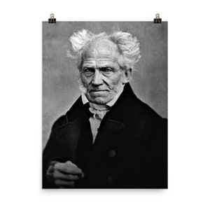 Stampa del manifesto di Arthur Schopenhauer