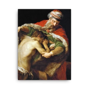 The Return of the Prodigal Son by Pompeo Batoni Canvas Print - Canvas Wall Art