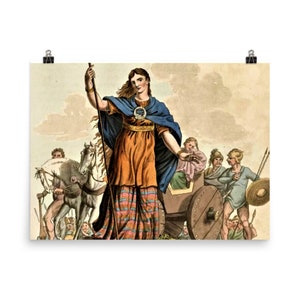 Boudica Poster: Celtic Warrior Queen Art Print