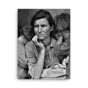 Migrant Mother by Dorothea Lange Canvas Print