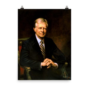 Stampa ufficiale del poster del ritratto di Jimmy Carter