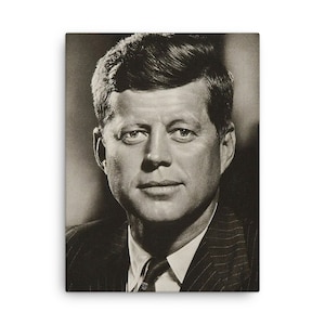 JFK (John F Kennedy) Canvas Print - Canvas Wall Art