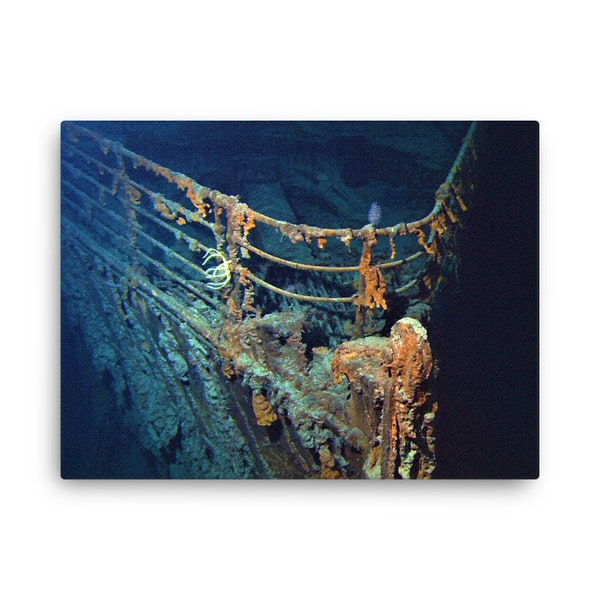 Titanic Wreck Bow Canvas Print - Canvas Wall Art