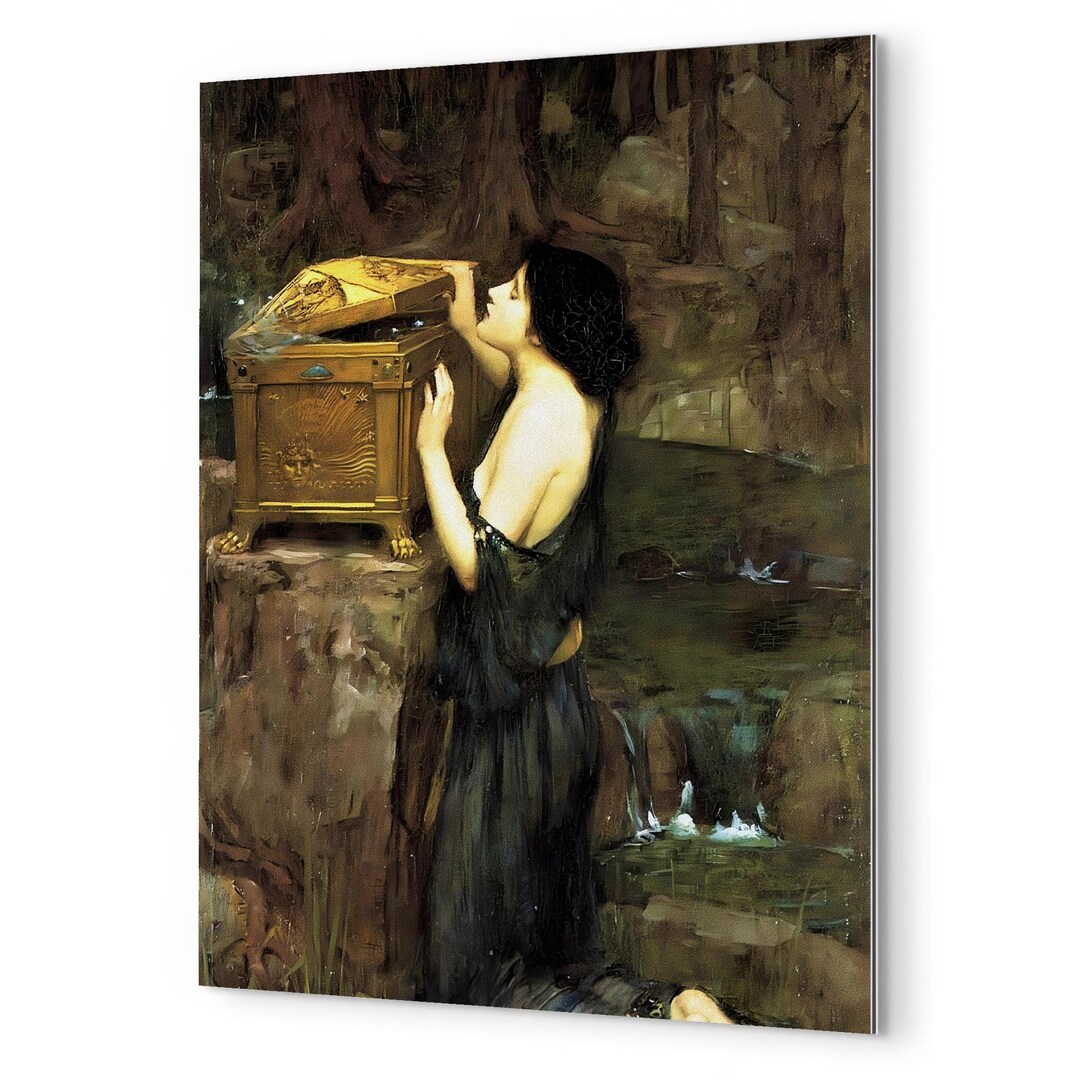 Pre Raphaelite Box Pandora's Box Metal Print: Pre-raphaelite Wall Art by John William ...