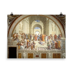 The School of Athens by Raphael Poster Print
