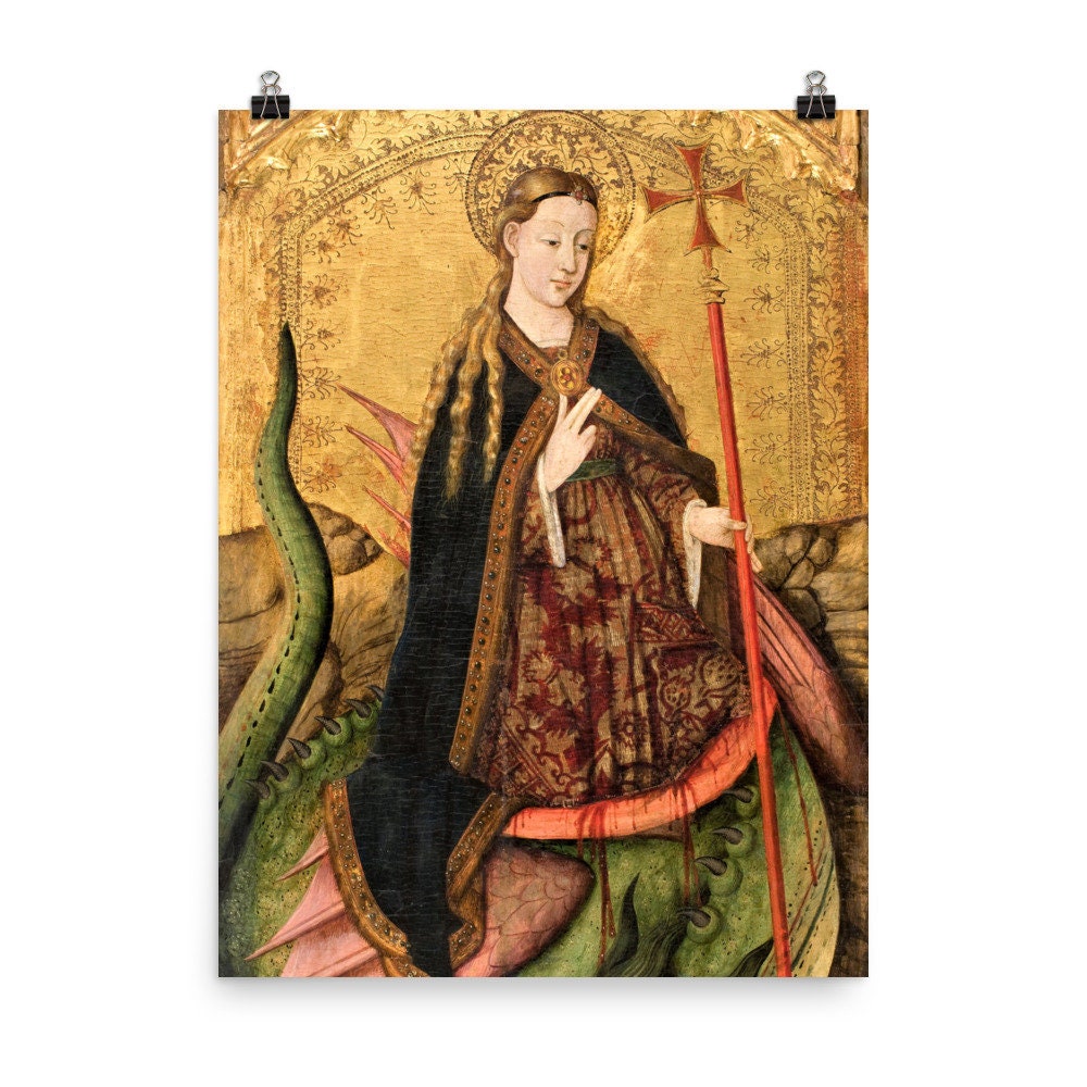 Saint Margaret of Antioch Poster Print