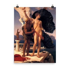 Icarus and Daedalus by Frederic Leighton, 1869 Poster Print