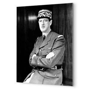 Charles de Gaulle Metal Print: WWII French Leader Portrait