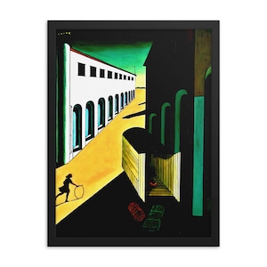 Impressão Emoldurada Mistério E Melancolia De Giorgio De Chirico