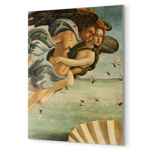 Metal Print Botticelli The Birth of Venus Zephyr and Chloris Renaissance Goddess Wall Art