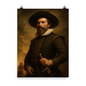 Jan Pieterszoon Coen Poster: Vintage Dutch History Wall Art