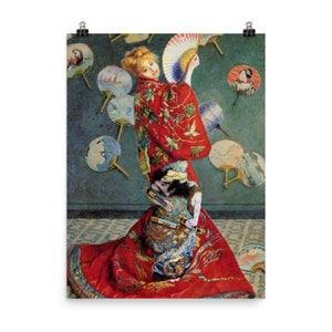 La Japonaise de Claude Monet Póster Impresión