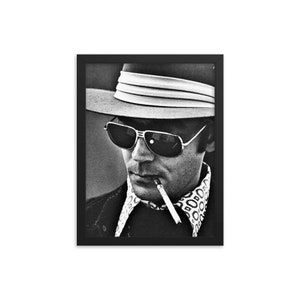 Gonzo Poster – Hunter S. Thompson – Fear And Loathing / Rum Diary / Hell's Angels – Vintage Style Art