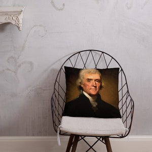Thomas Jefferson Throw Pillow