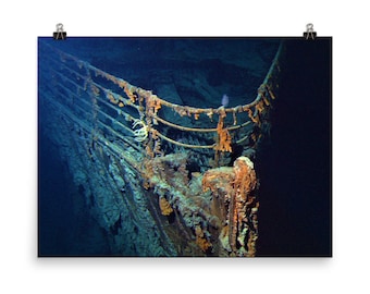 Titanic Wreck Bow Poster Print