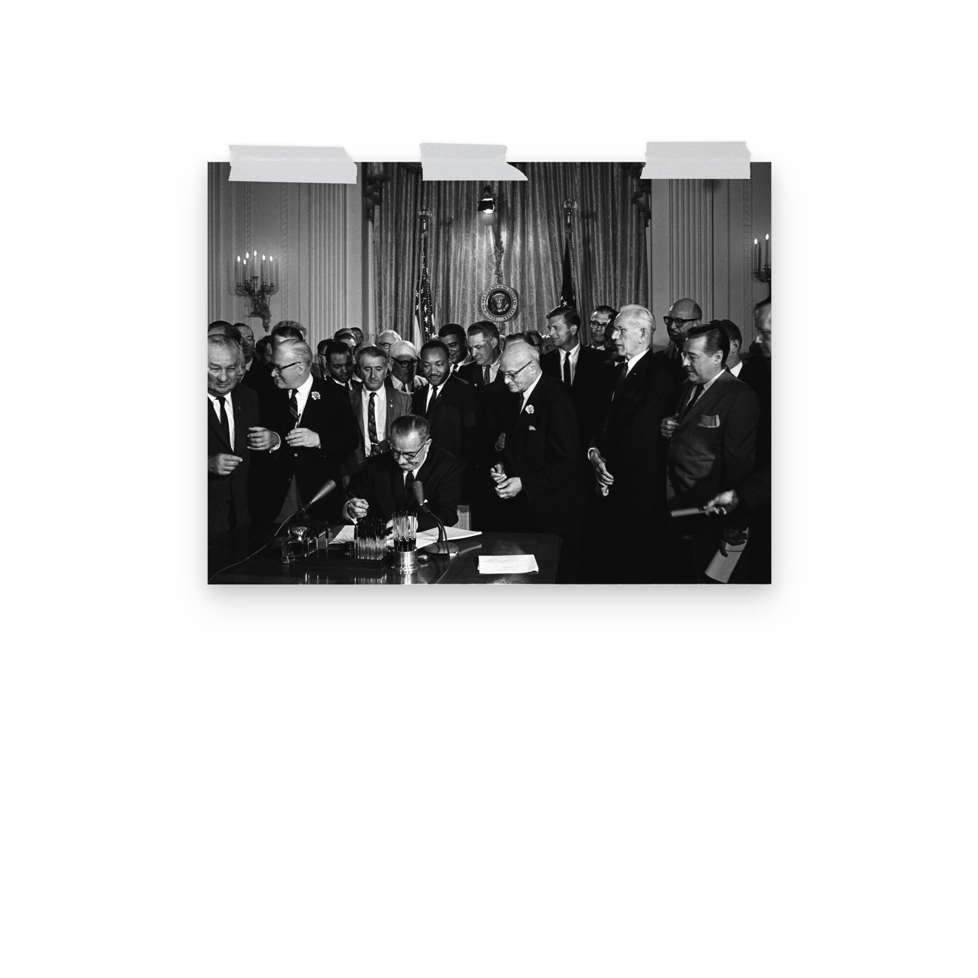 Signing of the Civil Rights Act of 1964 Poster Print - Etsy UK