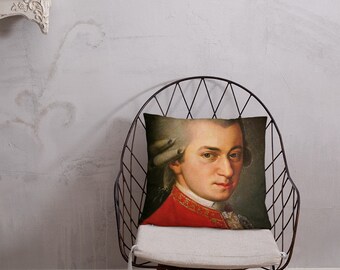 Wolfgang Amadeus Mozart - Throw Pillow