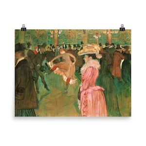 At the Moulin Rouge: The Dance by Henri Toulouse-Lautrec Poster Print