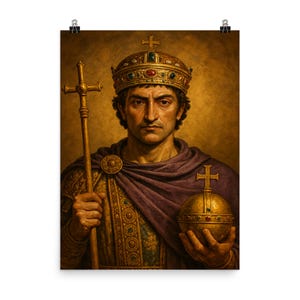 Emperor Justinian I Poster: Byzantine History Wall Art