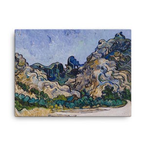 Berge bei Saint Remy Leinwanddruck: Vincent van Gogh Kultige Landschaftswandkunst