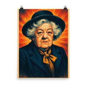 Vintage Margaret Rutherford Poster Print - Claic Hollywood Wall Art for Film Lovers, Unique Gift, Home Decor