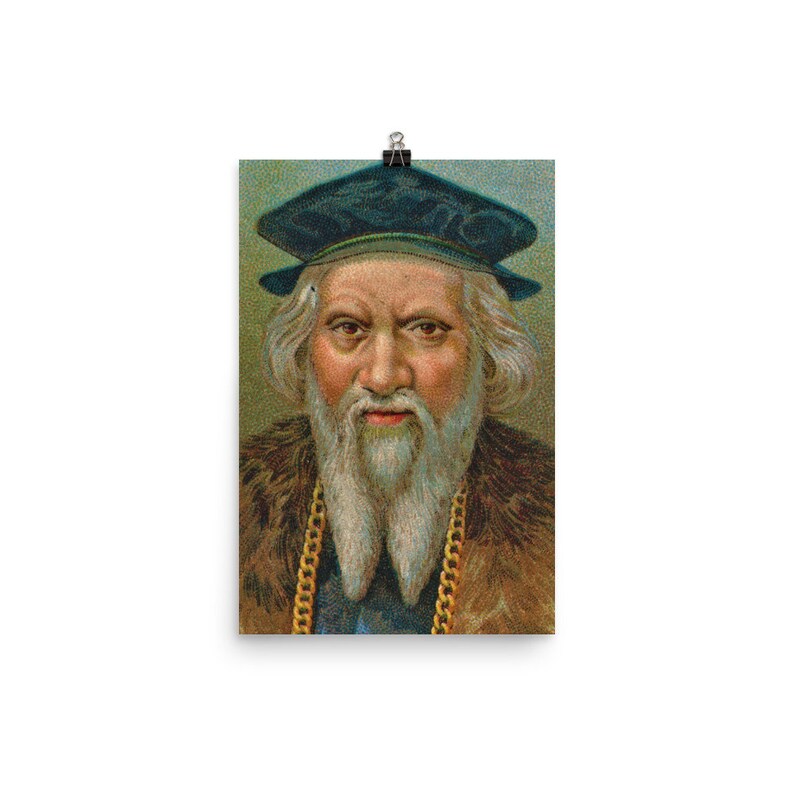 John Cabot Poster Print Etsy