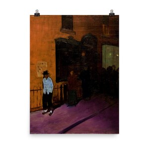 Street Scene, Chinatown, New York City by Glenn O. Coleman Poster Print