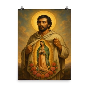 Saint Juan Diego Poster: Catholic Home & Church Art