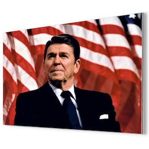 Ronald Reagan Metal Print: Official Presidential Portrait Wall Art