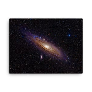 Impresión en lienzo de la galaxia de Andrómeda: arte mural vívido del espacio profundo para amantes de la astronomía