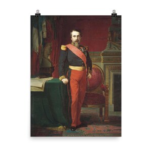 Napoléon III French Brigadier General 1862 Poster Print | Rare Historic Art by Flandrin | Premium Wall Decor