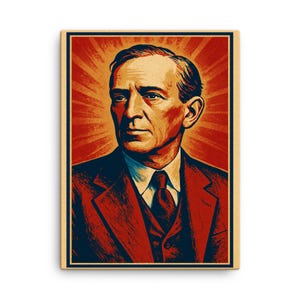 Upton Sinclair Canvas Print: Vintage Author Portrait, Literary Wall Art