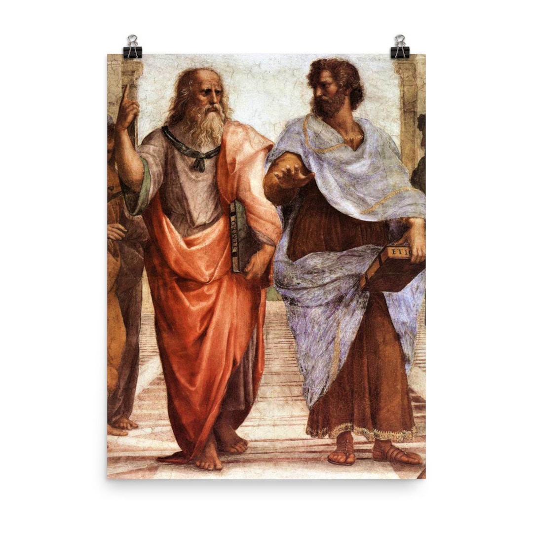Plato and Aristotle school of Athens by Raphael Poster Print Etsy