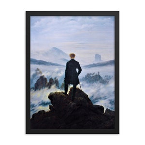 Wanderer Above The Sea of Fog by Caspar David Friedrich Framed Print