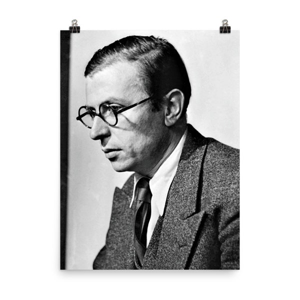 Jean-Paul Sartre Affiche Imprimer