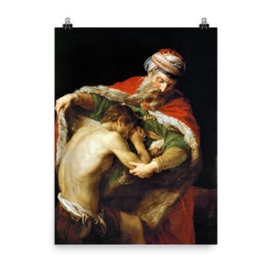 Die Rückkehr des verlorenen Sohnes von Pompeo Batoni PosterDruck