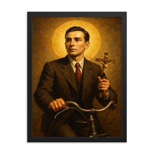 Alberto Marvelli Framed Print Catholic Wall Art Iconic Saint Home Decor Gift Unique Religious Artwork Ready to Hang Inspirational
