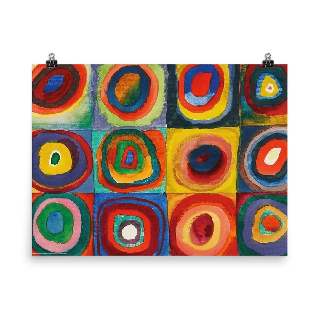 Kandinsky Concentric Rings Poster Print - Unique Abstract Wall Art ...