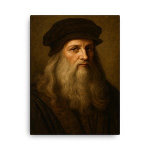 Leonardo da Vinci Canvas Print: Renaissance Masterpiece Wall Art