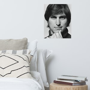 Steve Jobs Poster Print, Motivational Wall Art Gifts