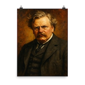 G K Chesterton Vintage Wisdom Poster Print - Inspirational Wall Art for Thoughtful Decor, Literary Gift Idea