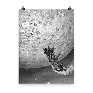 Gustave Dore Orlando Furioso Art Poster: Vintage Renaissance Wall Decor